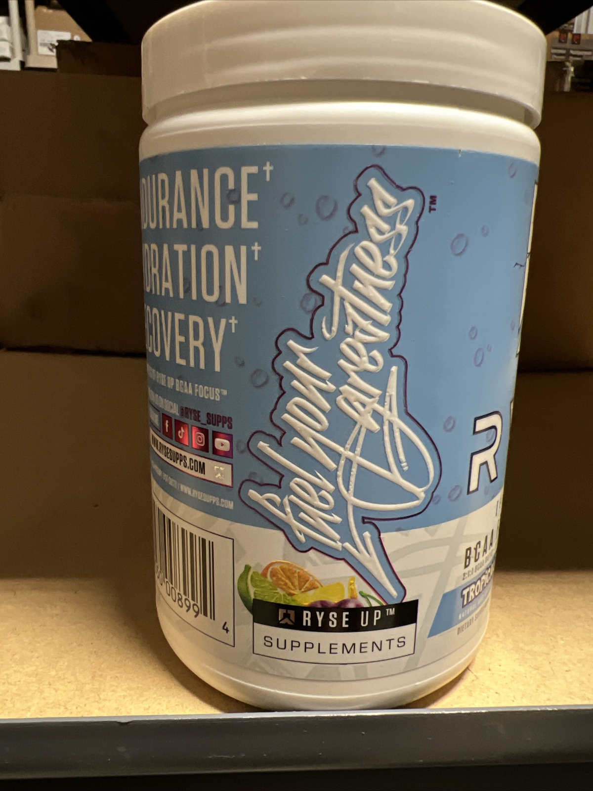 Ryse BCAA Focus 30 servings 2:1:1 BCAA Focus Energy Fruit Tropical Punch 07/2024