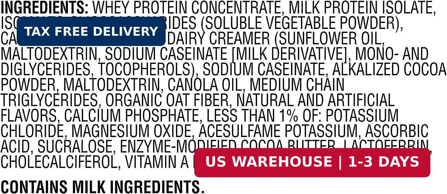 Muscle Milk Genuine Protein Powder, Chocolate, 1.93 Pounds, 13 Servings, 32g Pro