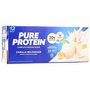 Worldwide Sports Pure Protein Complete Protein Shake RTD Vanilla Milkshake