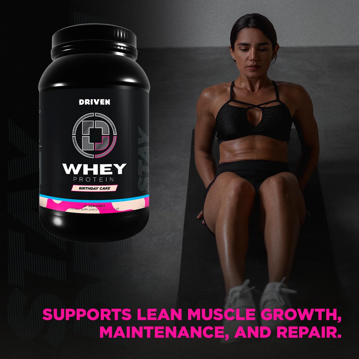 Driven Nutrition Driven Whey- Whey Protein Powder Delicious Clean Protein