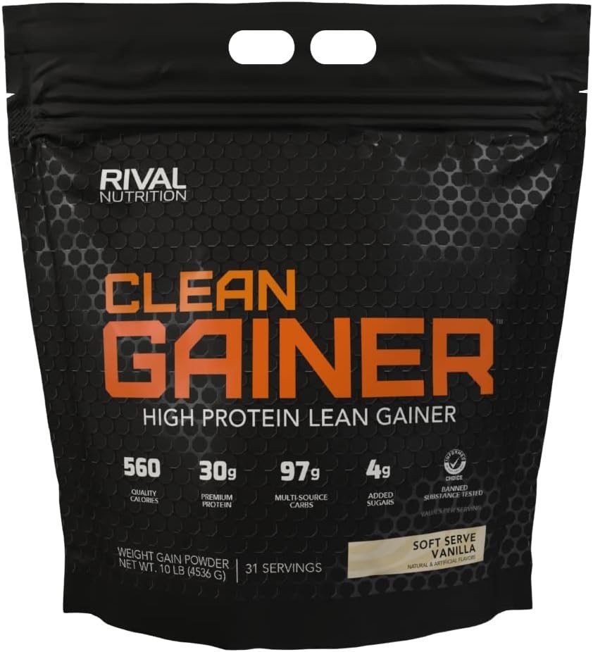 10 lbs CLEAN GAINER – Safe & Delicious Vanilla Protein for Serious Athletes