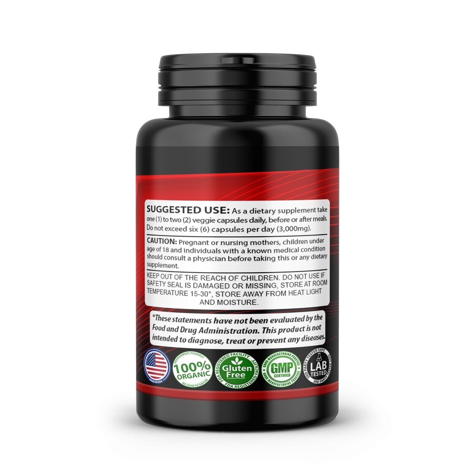 Fadogia Agrestis Pills 1,000mg (Maximum Strength) Stem 10:1 Extract 60 Caps
