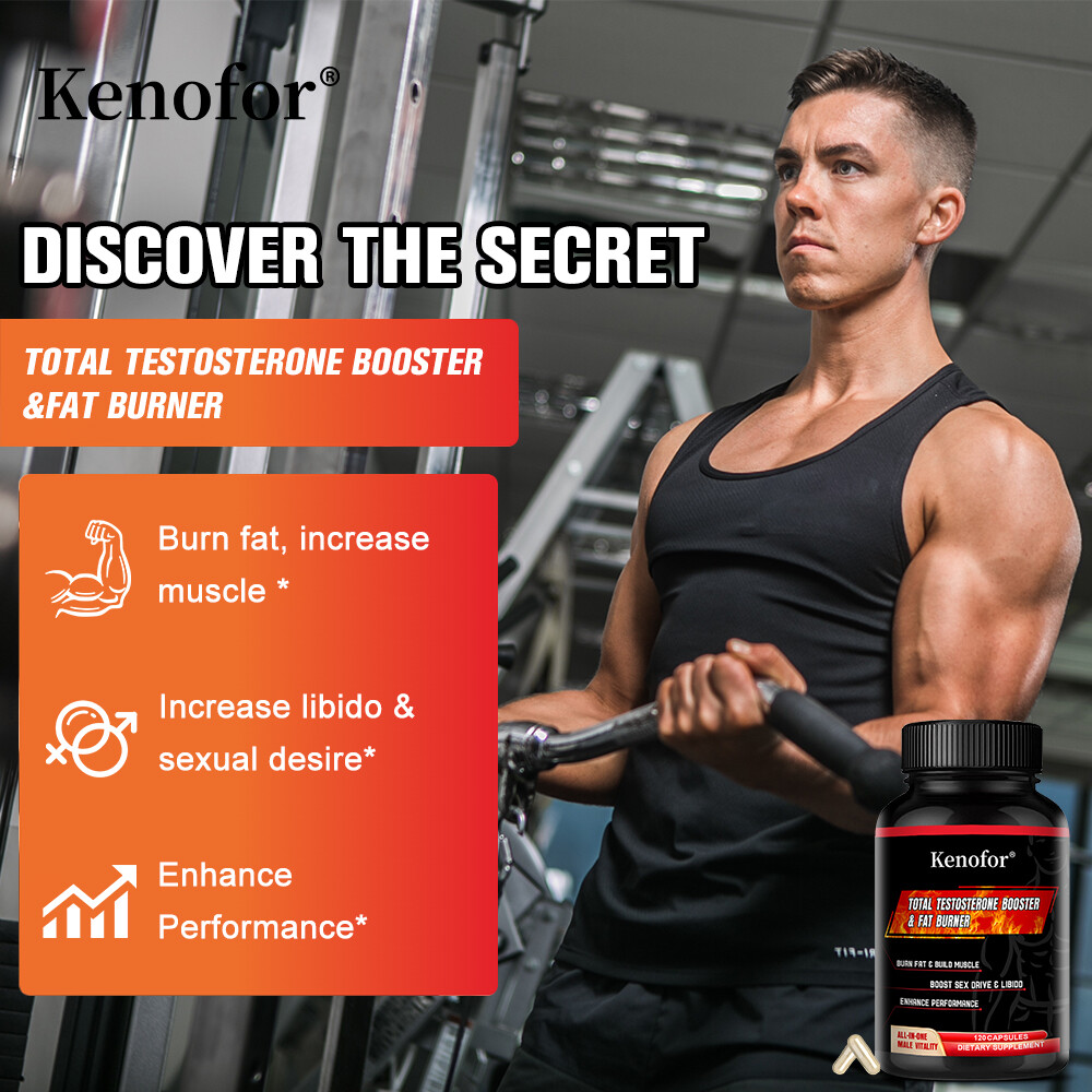 Total Testosteron Booster & Fat Burner Improve Muscle Strength Growth Libido