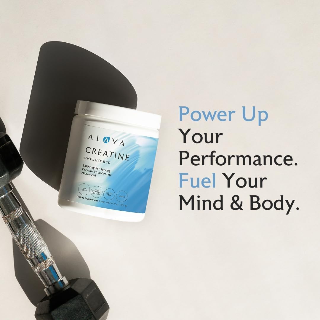 Micronized Creatine Monohydrate Powder – Vegan, Non-GMO, Muscle Growth Supplemen