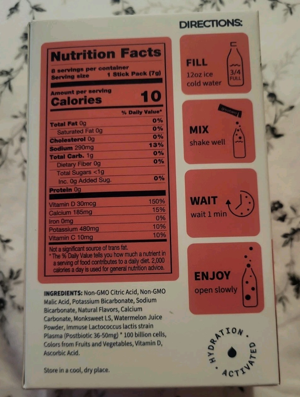 3 Bobelo Watermelon Citrus Immunity + Hydration (8 Count Each) -EXP: 10/28