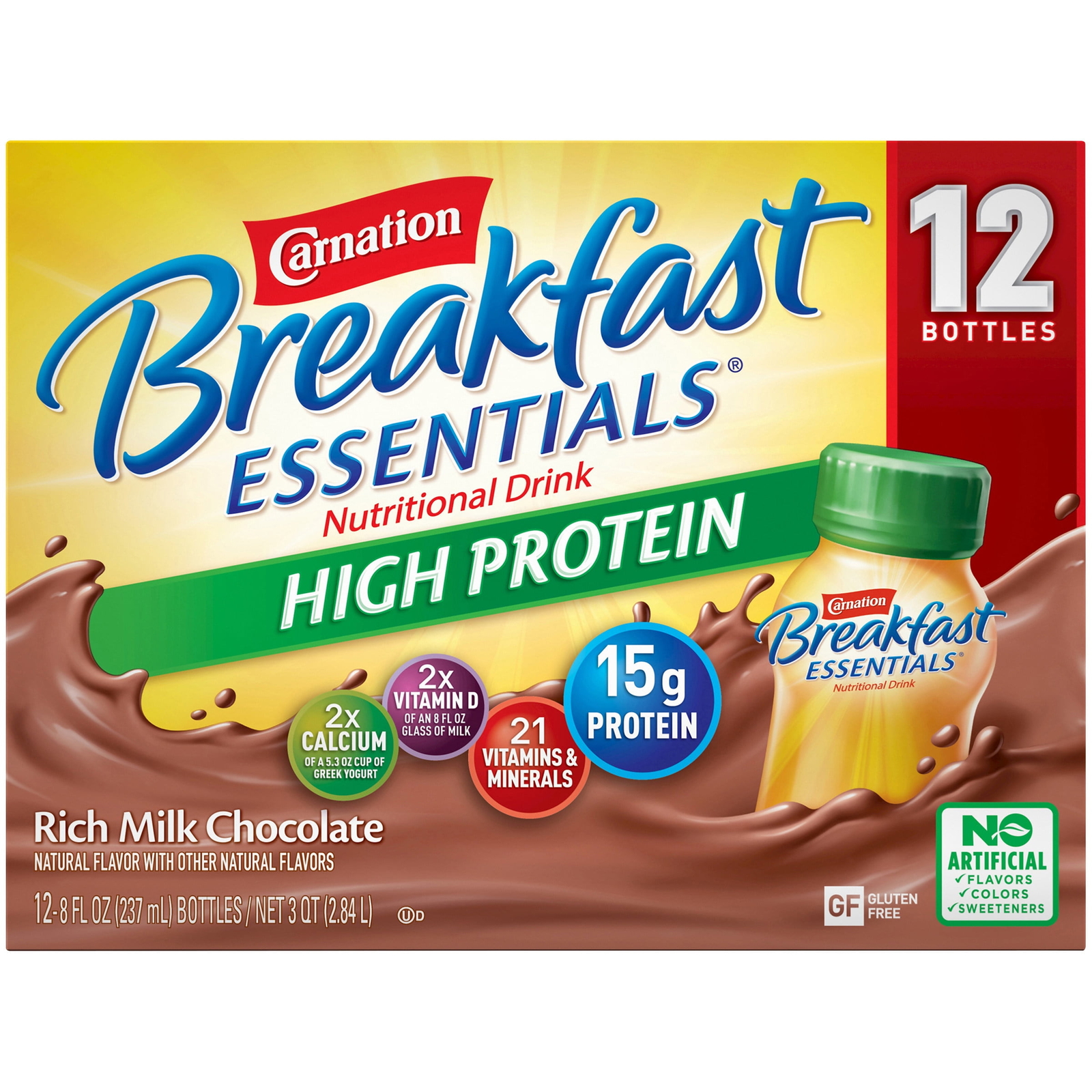 Carnation Breakfast Essentials High Protein Nutritional DrinkRich Milk Chocolate