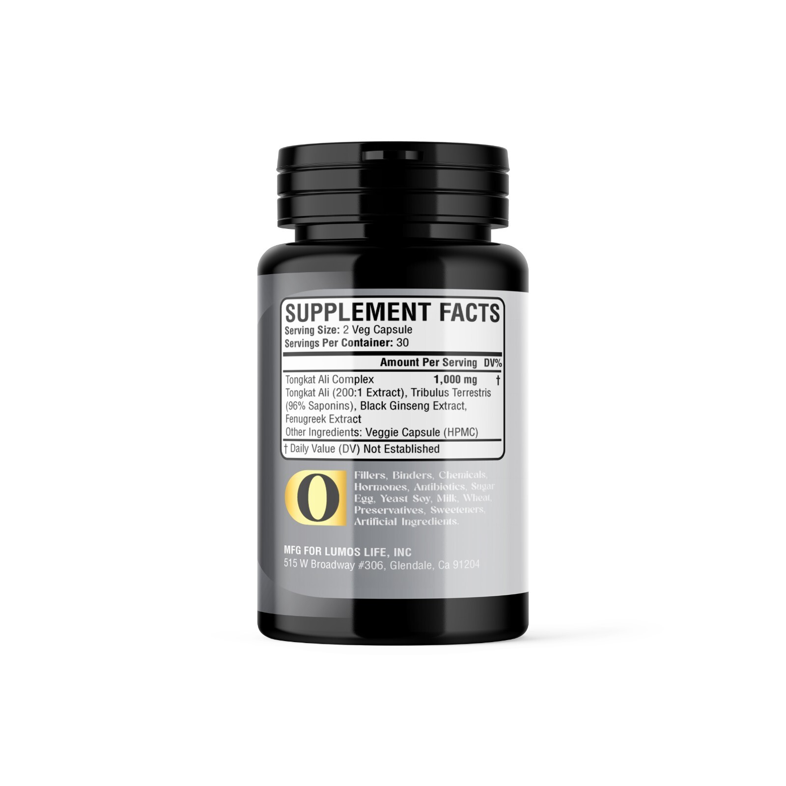 Tongkat AI Complex Dietary Supplement Organic 60 Capsule For Men, Women
