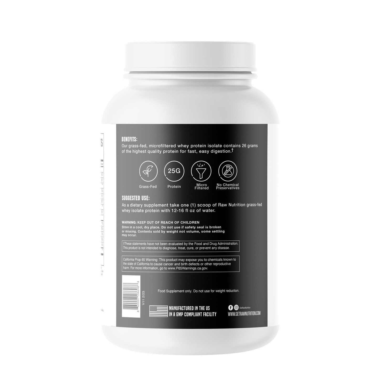 Isolate Protein – Cookies and Cream (25 Servings)