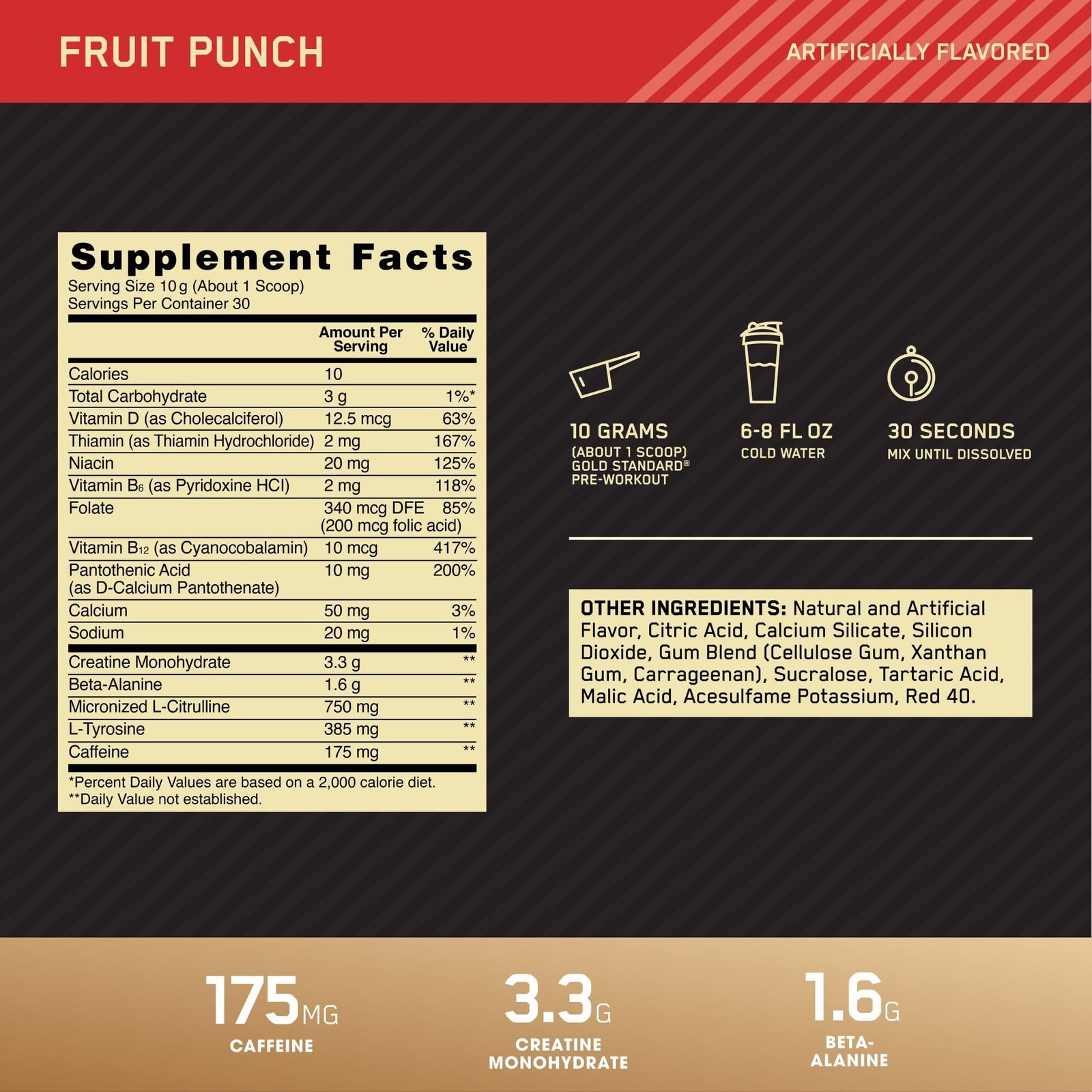 2/27 OPTIMUM NUTRITION Gold Standard Pre-Workout with Creatine, Beta-Alanine, an