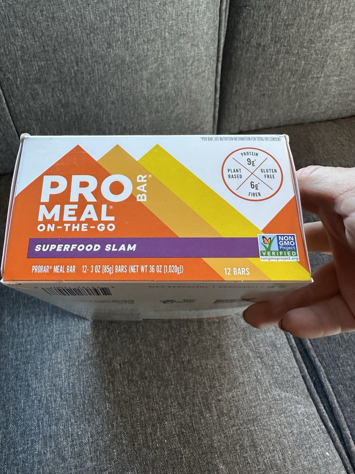 ProBar Meal On-the-Go Bar Peanut Butter Chocolate Chip 12 bars