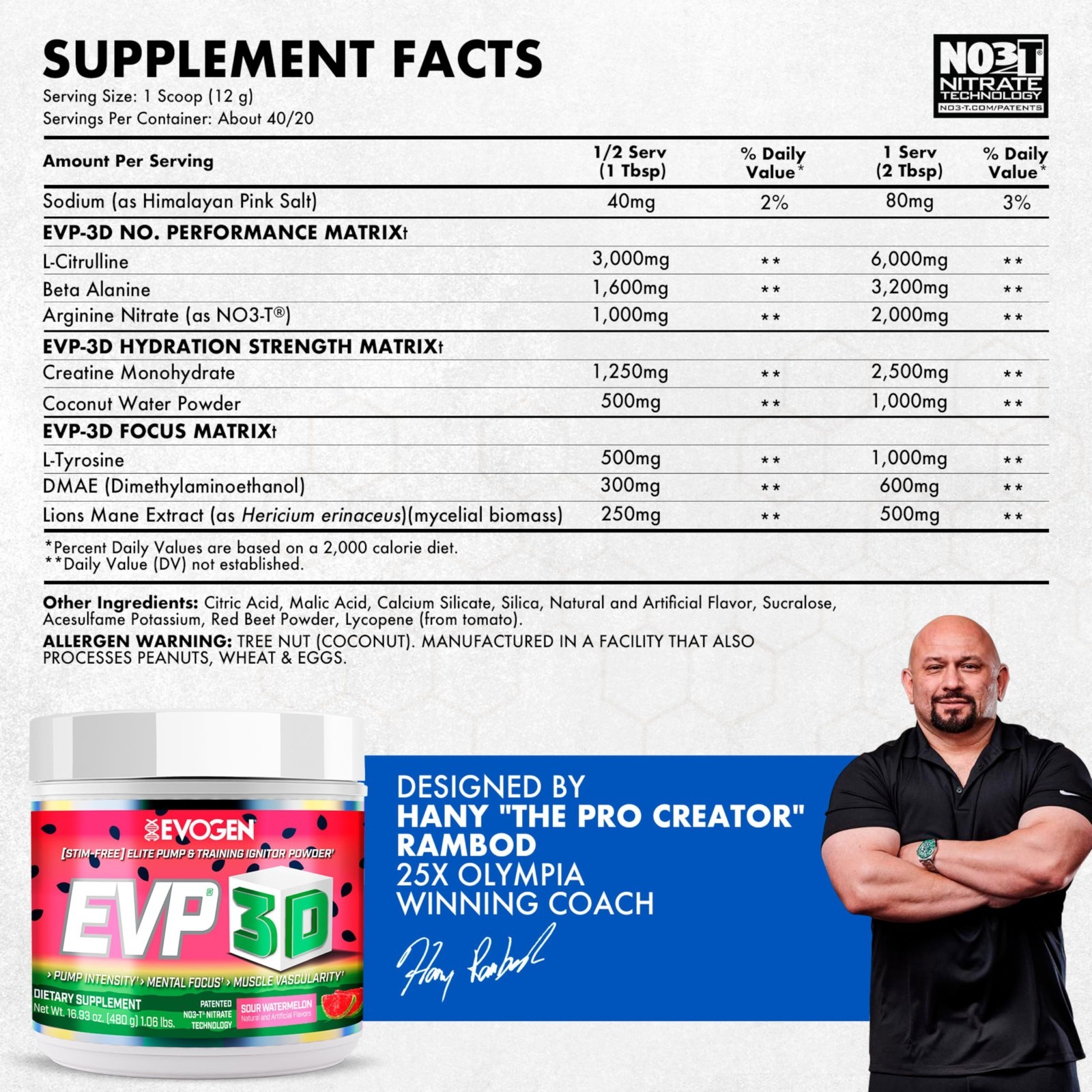 Stim-Free Pre Workout Powder | Sugar-Free Energy & Pump | Beta Alanine & Creatin
