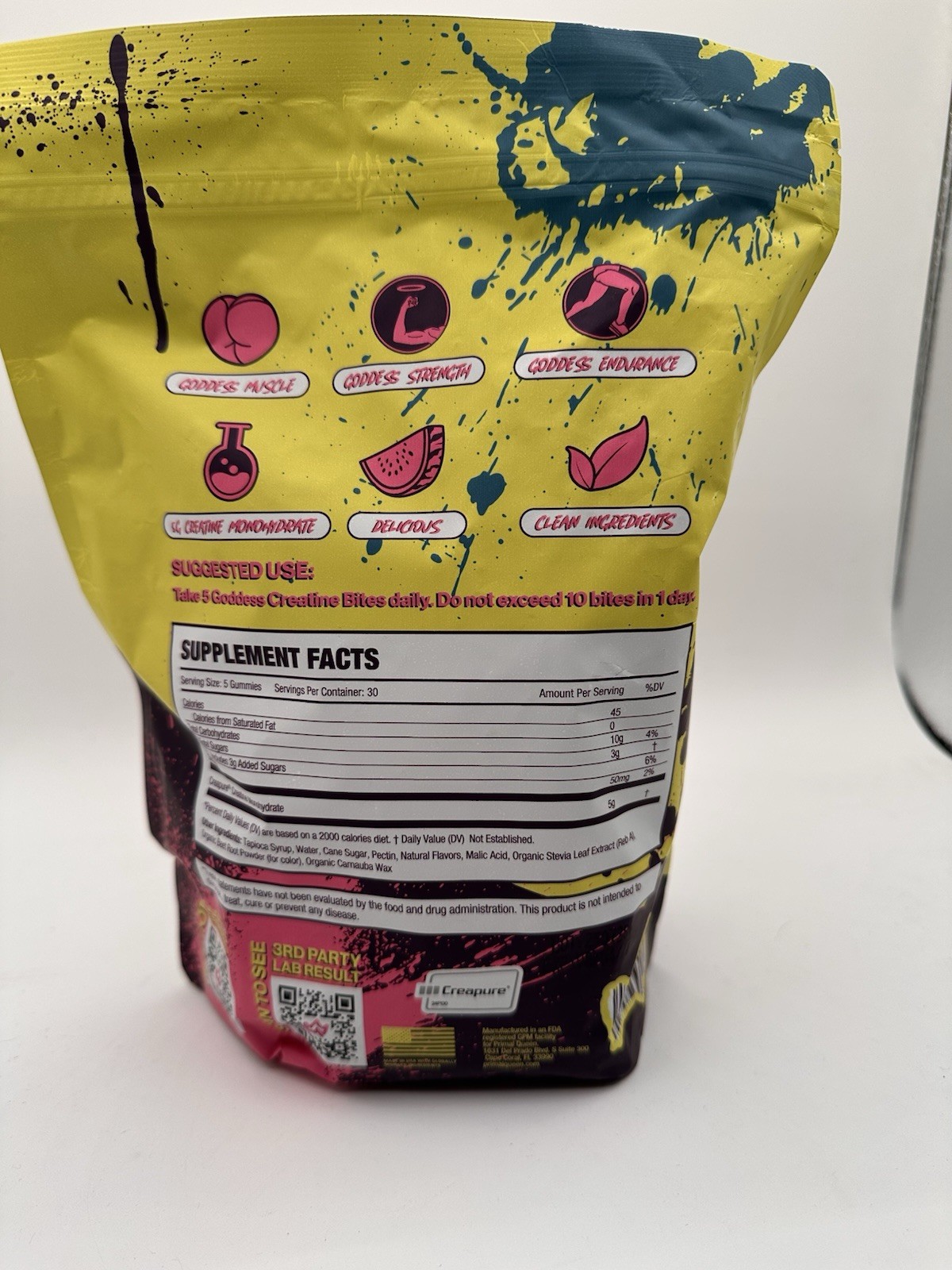 PRIMAL QUEEN Goddess Creatine BITES – 150 Watermelon Gummies – 1+ Month Supply!