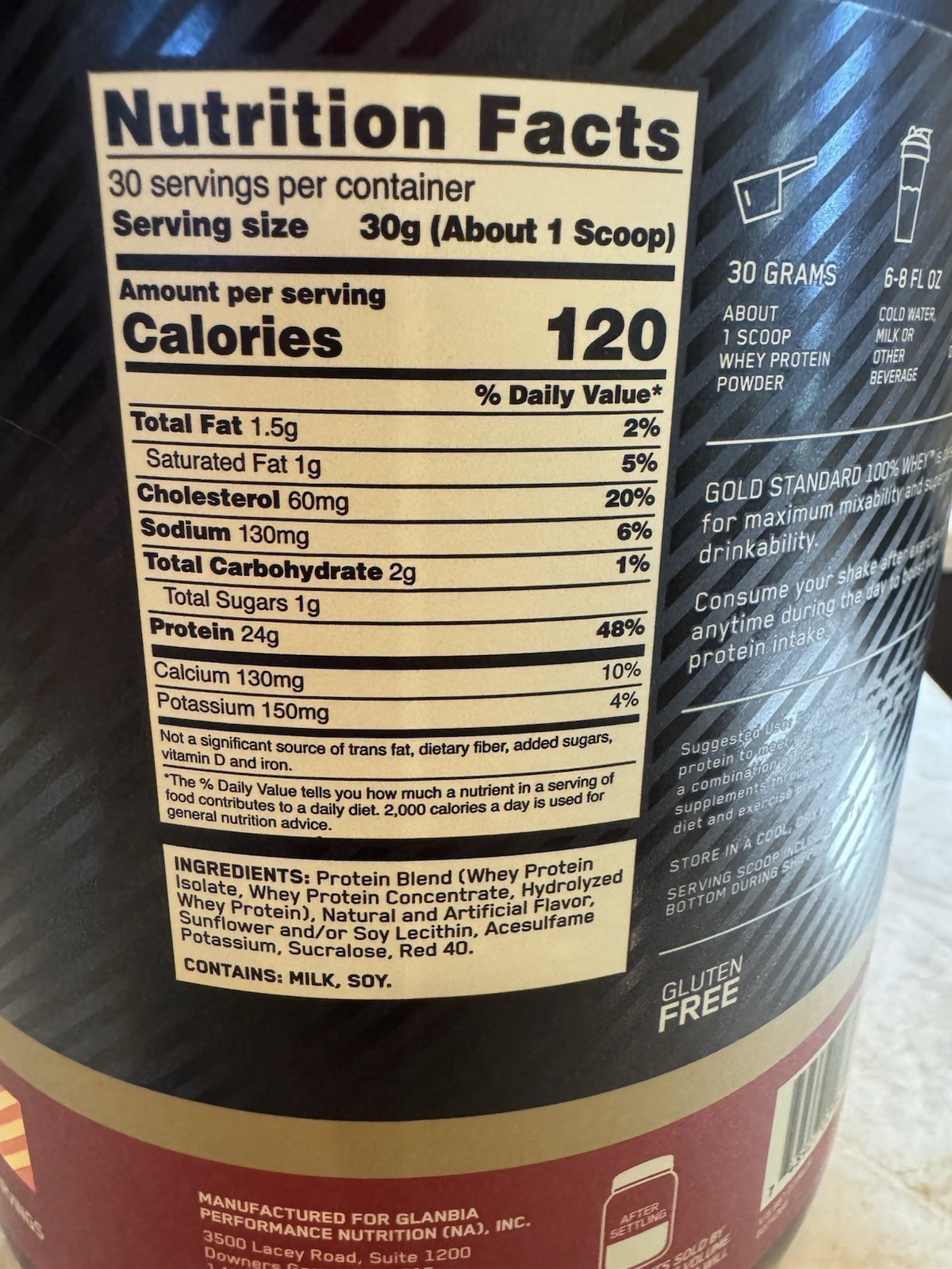 Gold Standard® 100% Whey Protein, Strawberry Banana, 2 lb (907 g)