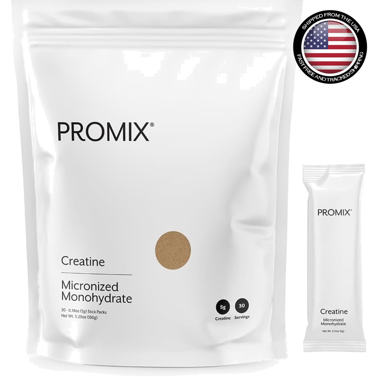 30 Servings of Unflavored Micronized Creatine – Muscle Recovery Supplement