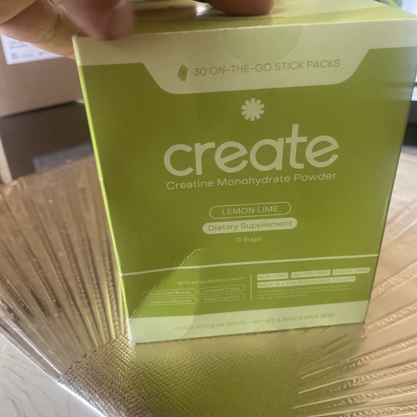 Create Single Serve Creatine Monohydrate Powder 5g Creapure Creatine Lemon LI