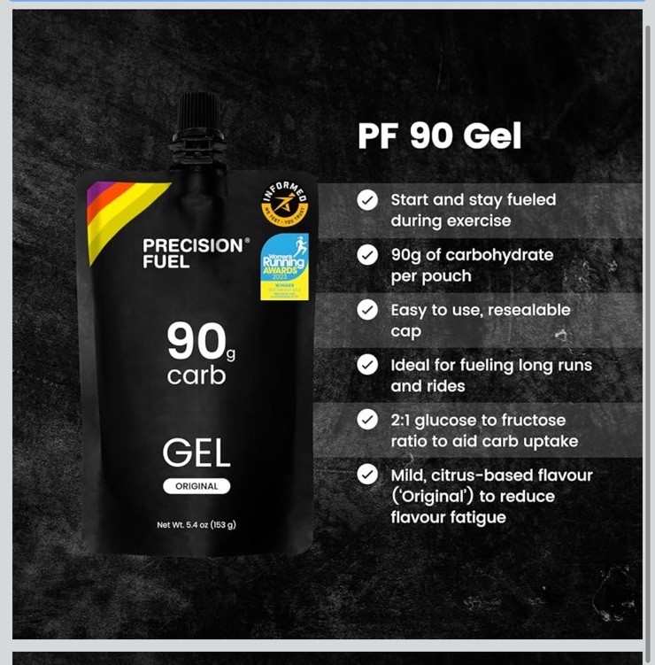 Precision Fuel PF90 Energy Gels – Mild Flavour Running Gels Endurance Athletes 8