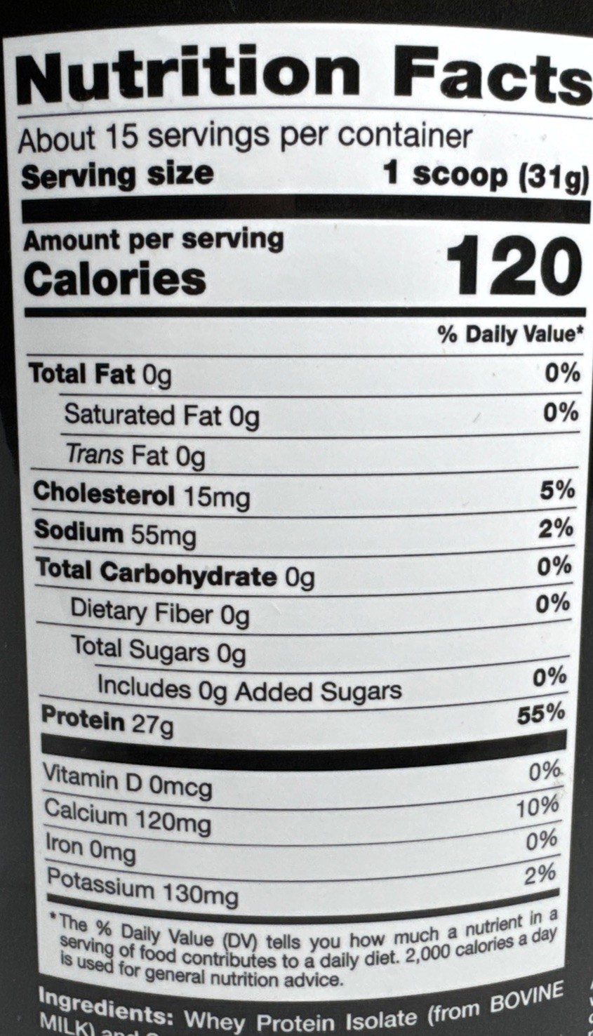 California Gold Nutrition Sport, Whey Protein Isolate Unflavored 454g Exp 09/27