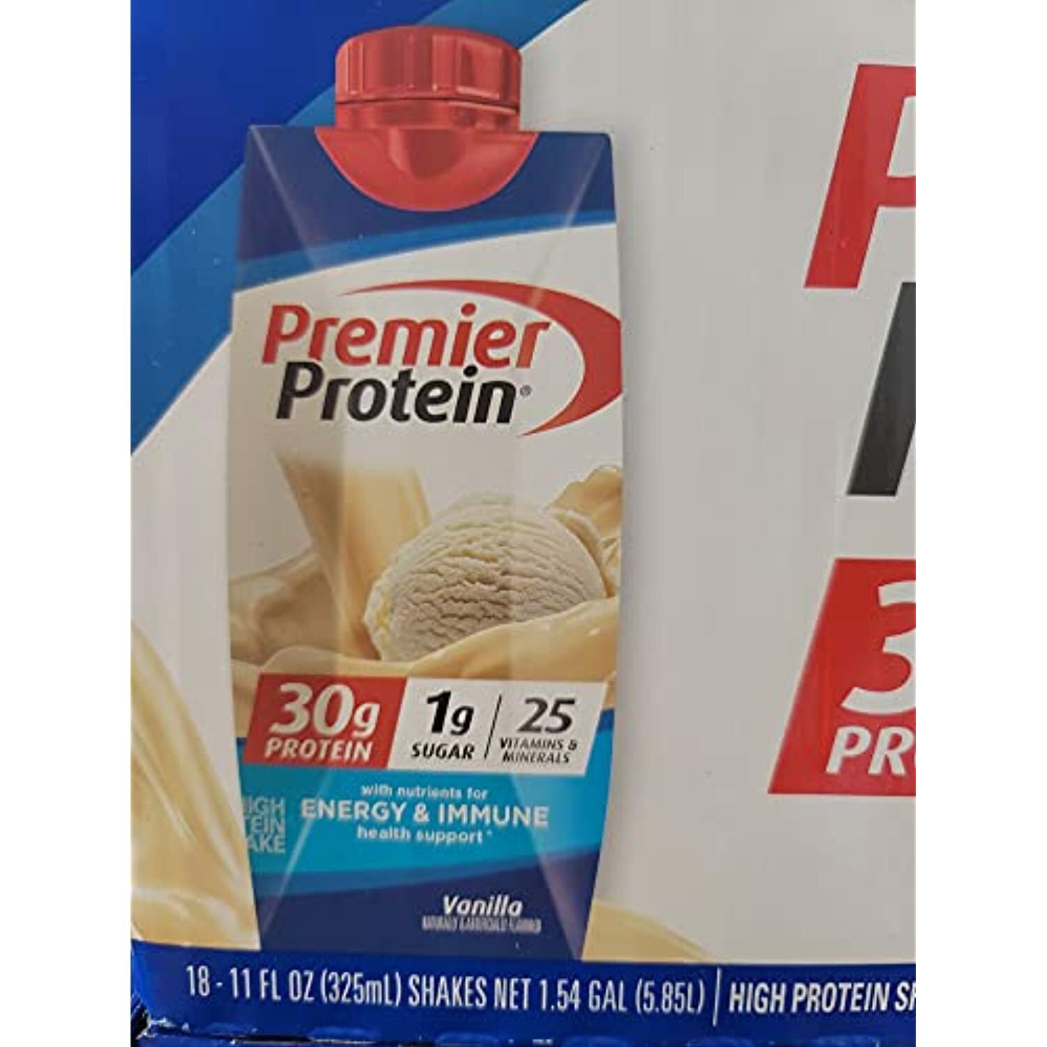 Premier 30g Protein PLUS Energy and Immune Support Shakes, 11 fl oz, 18-pack