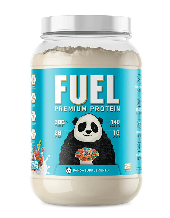 Panda Supps Fuel Premium Whey Casein Collagen Protein Blend 25 Serving 5 Flavors