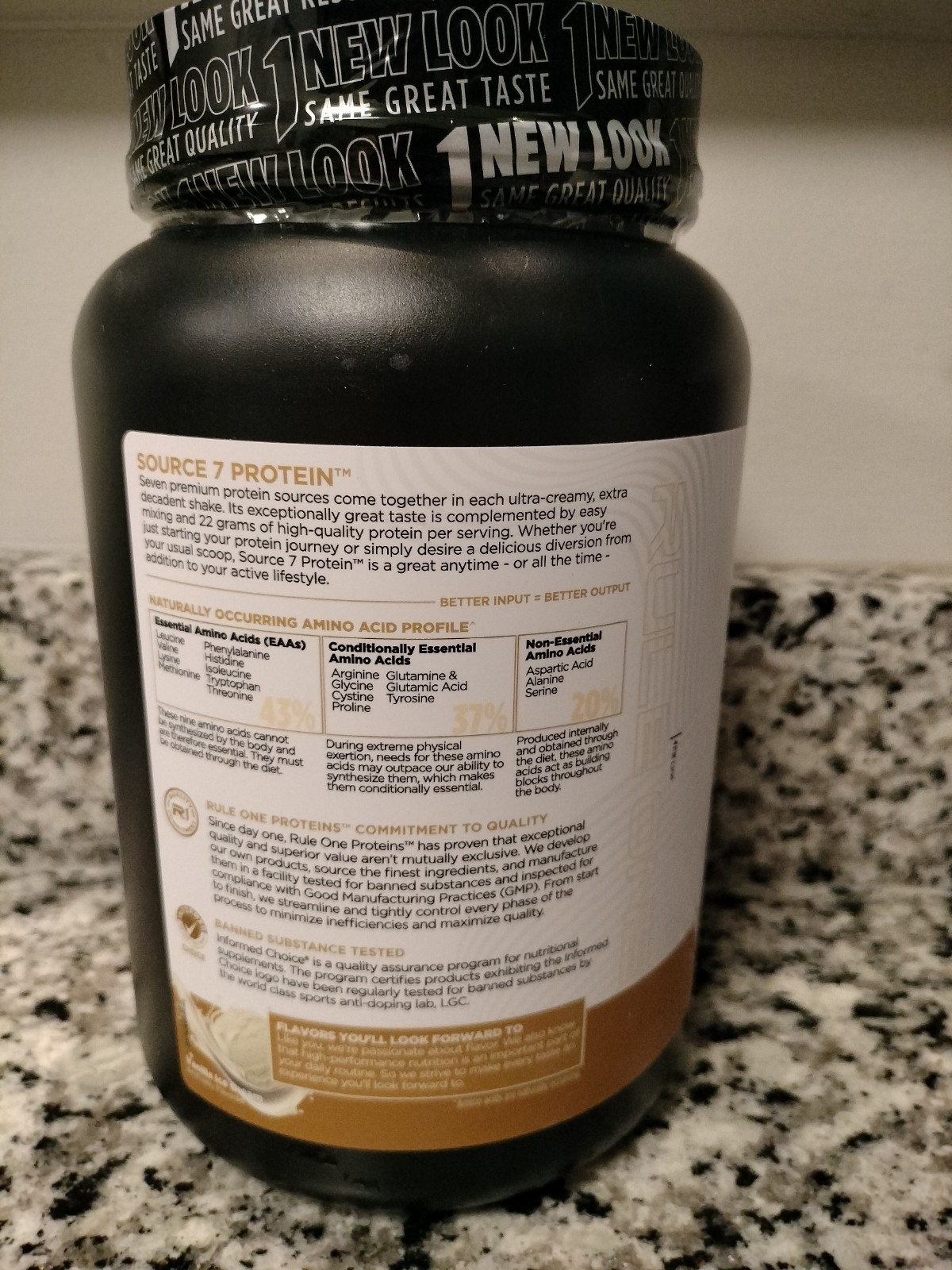 Rule 1 Source 7 Protein – Decadent Flavor, Velvety Smooth Texture, 22g Protein