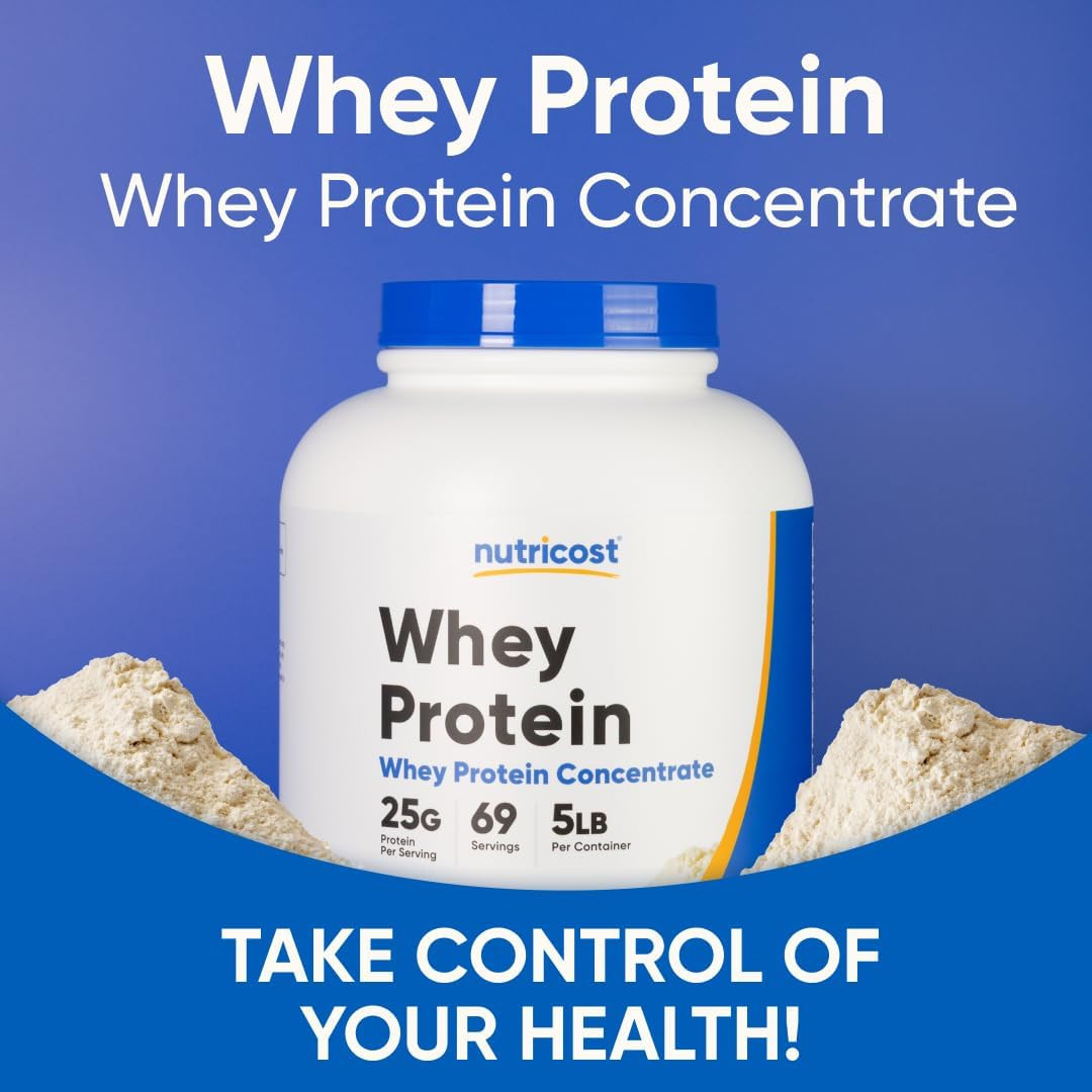 Whey Protein Powder, Unflavored, 5 Pounds – from Whey Protein Concentrate