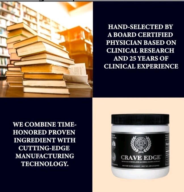 Crave Edge Alcohol Craving Support Physician Formulated Anti Alcohol Supplement
