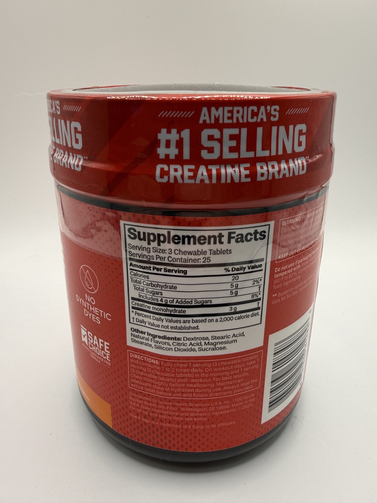 Six Star Creatine Chews Paradise Punch Build Muscle 25serving – Brand New Sealed