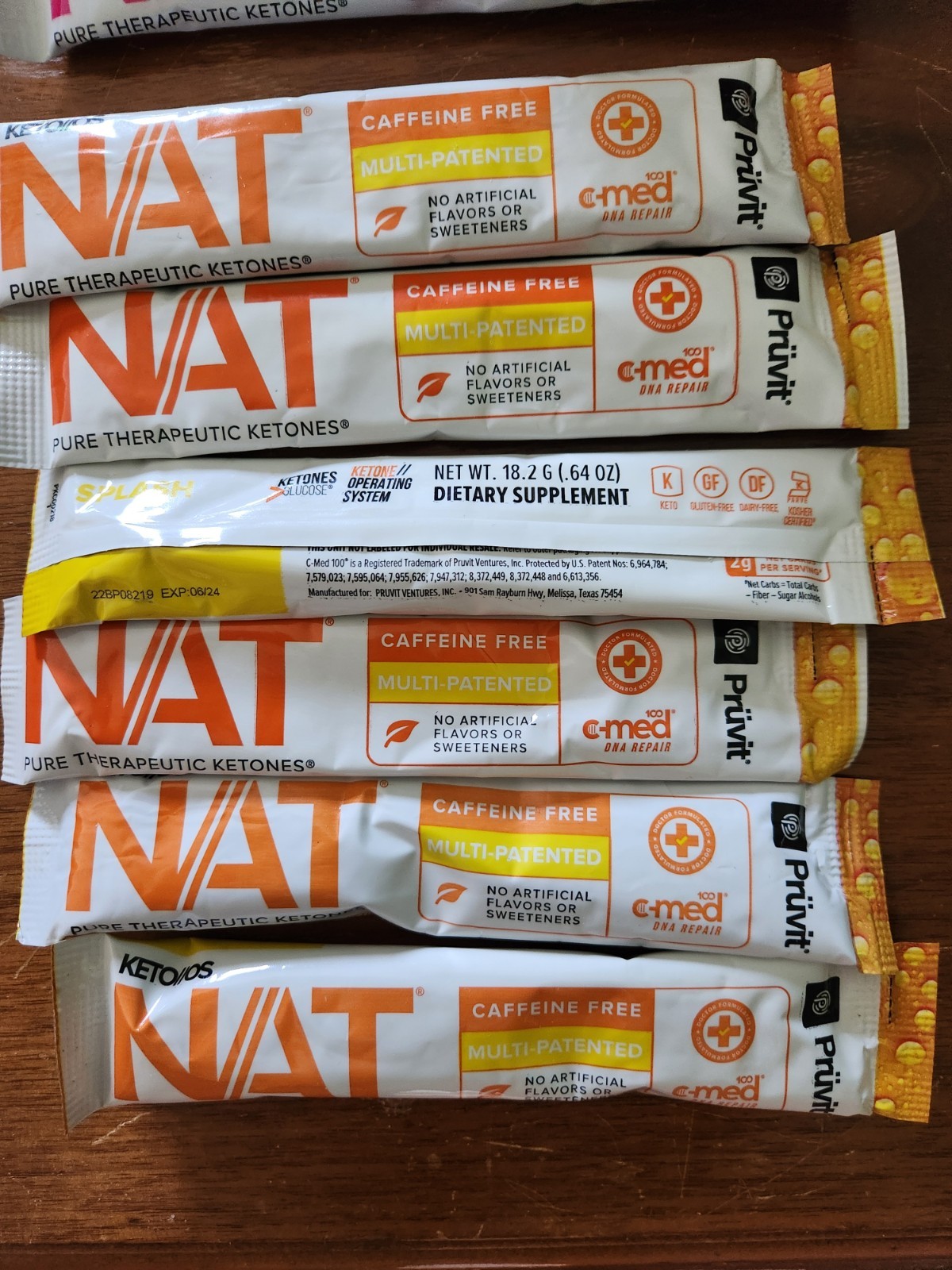 Pruvit nat Ketones Splash 12-pack Charged And Caff Free