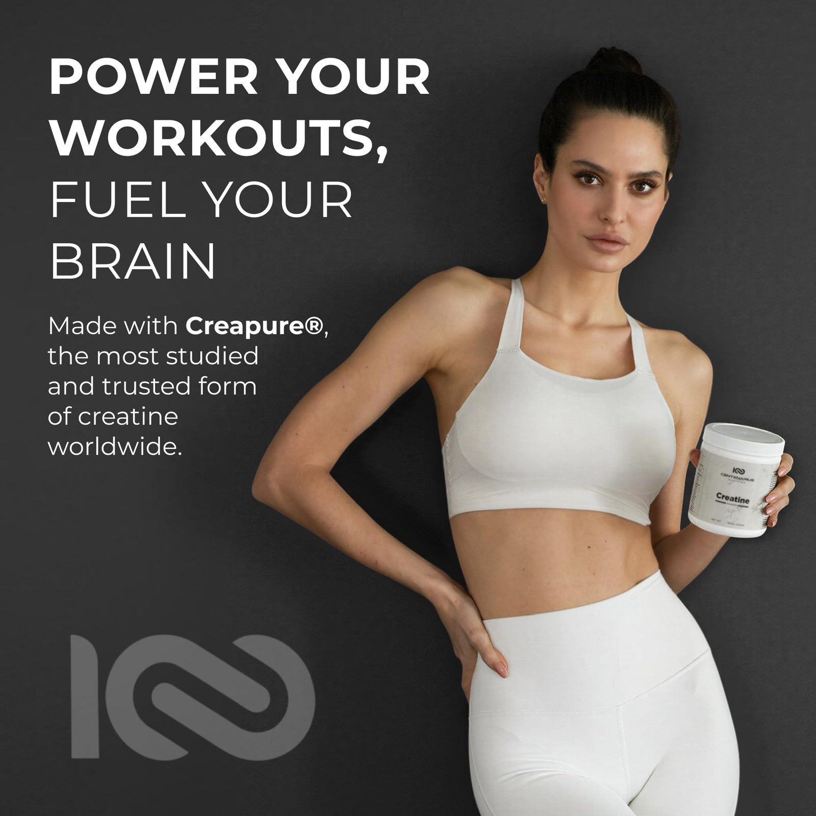 Monohydrate Powder Unflavored 300g, Micronized Creatine Supplement for Men women