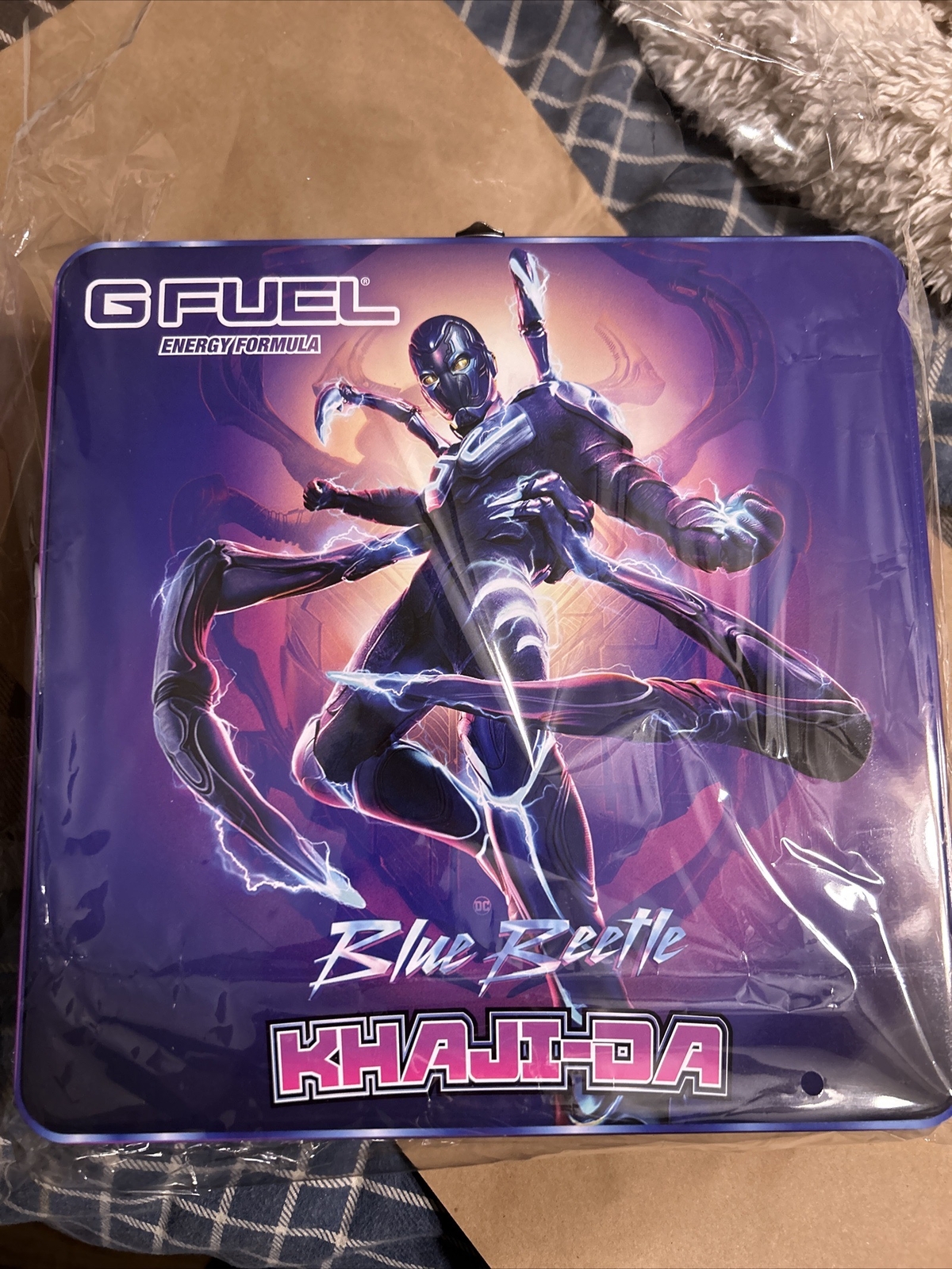 G FUEL DC Comics Blue Beetle Metal Collector’s Box GFUEL