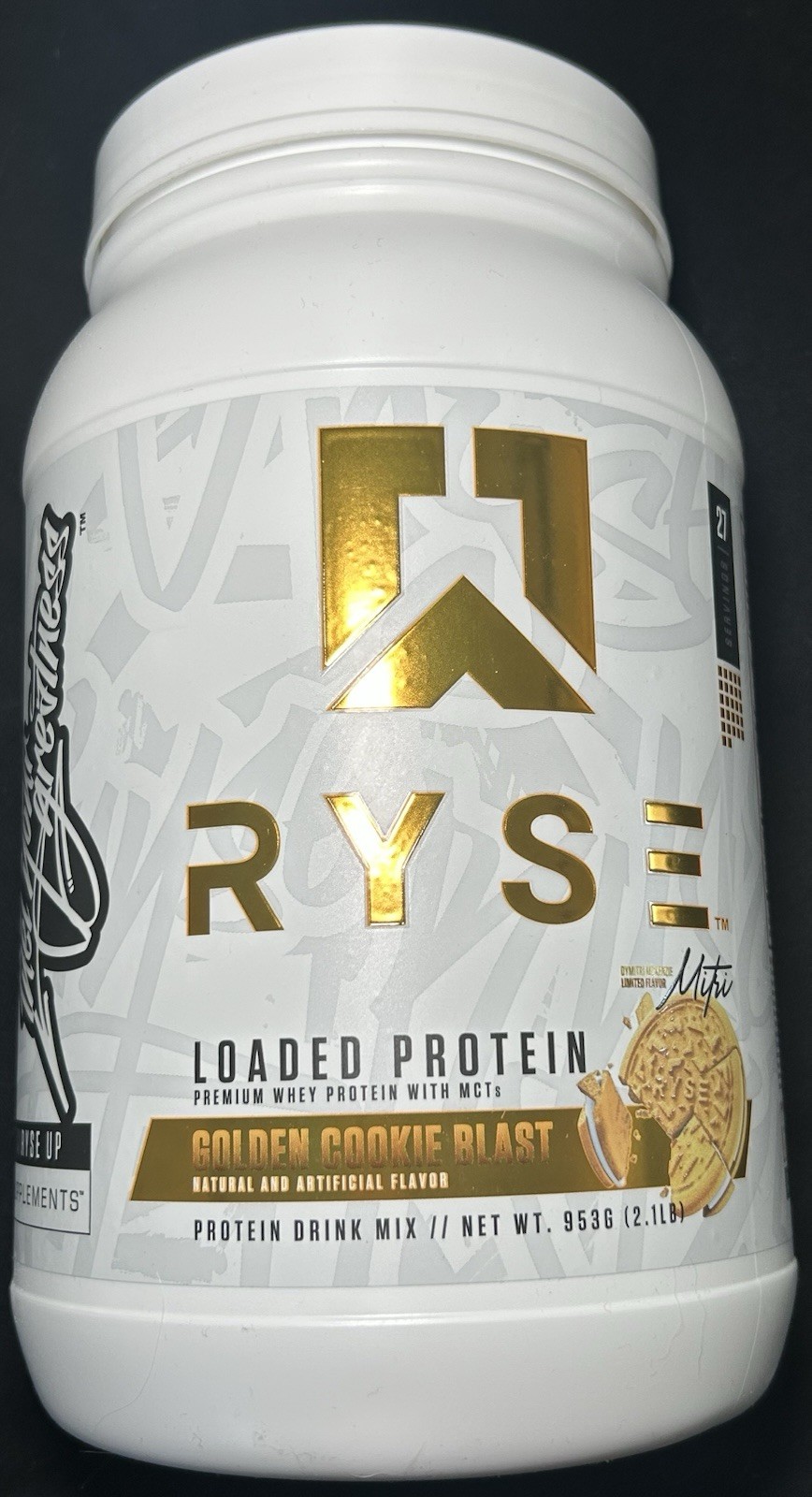 RYSE Loaded Protein Golden Cookie Blast Whey Protein 2.1 lb 27 Servings Rare