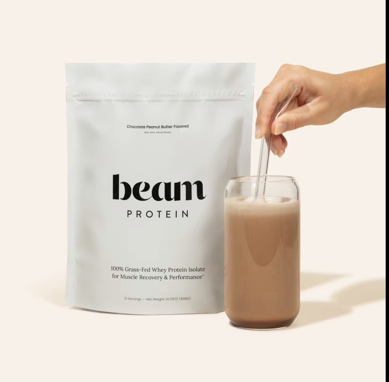 Beam Be Amazing Whey Protein Chocolate Peanut Butter Flavor 12 Servings