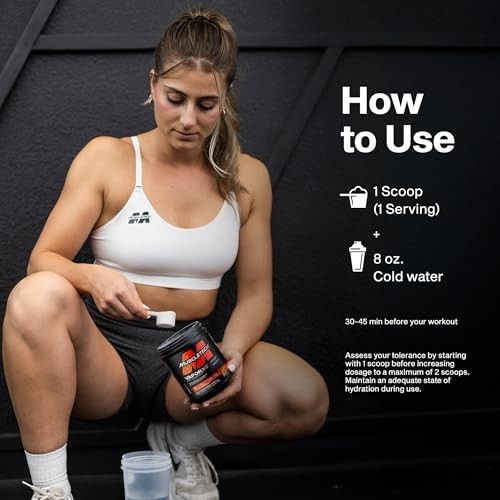 Pre-Workout Powder for Intense Energy & Muscle Pump – 30 Servings, 272g Mix
