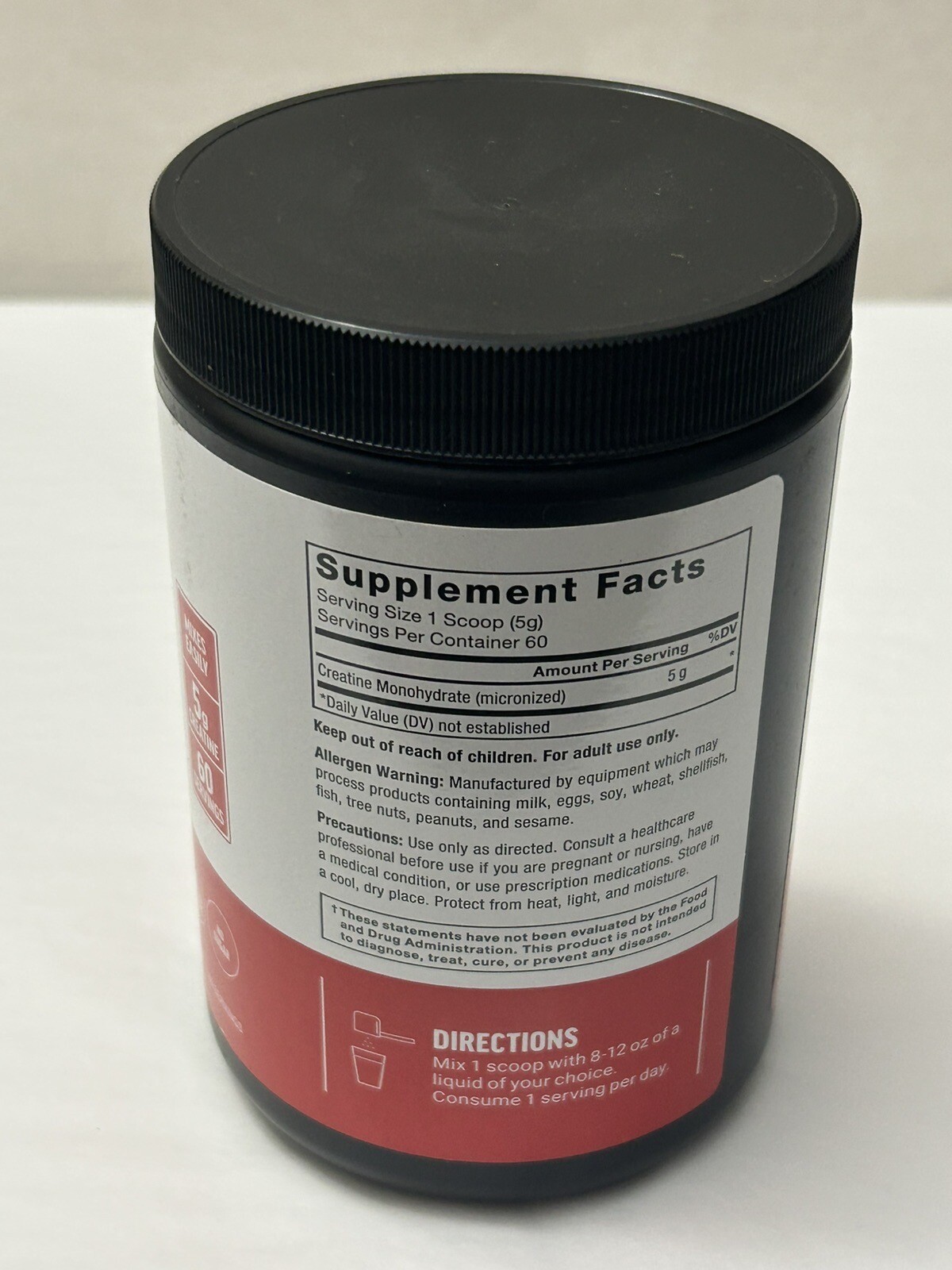 New Creatine Monohydrate Powder, Unflavored, 10.6 oz 300 g (SH7)