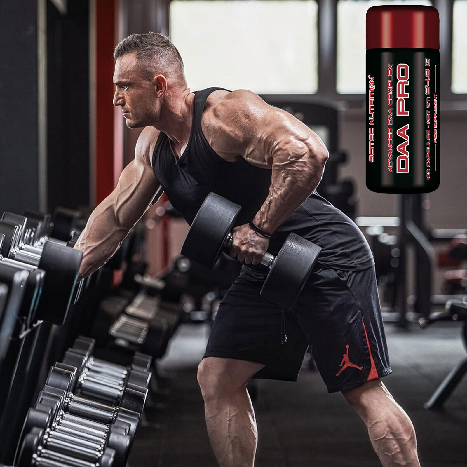 DAA PRO 100/200 Caps. D-Aspartic Acid Testosterone Booster Hormone Support PCT