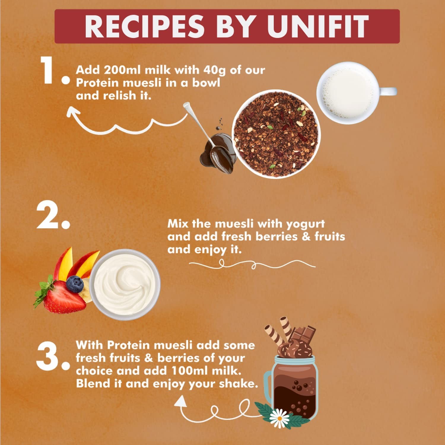 UNIFIT PROTEIN MUESLI 375g