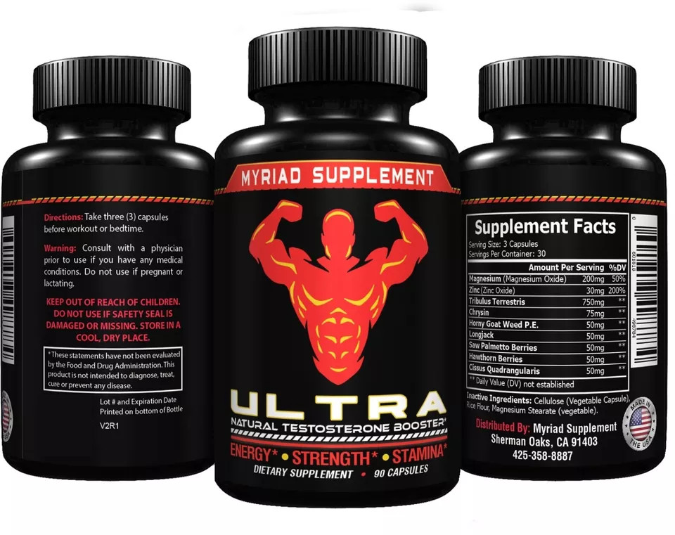Testosterone Booster for Men, Testosteron Pills Pre Workout Nitric Oxide