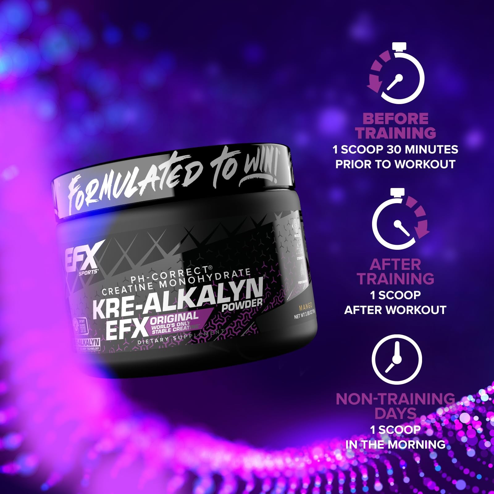 Kre-Alkalyn EFX Powder | pH Correct Creatine Monohydrate Powder Supplement | …