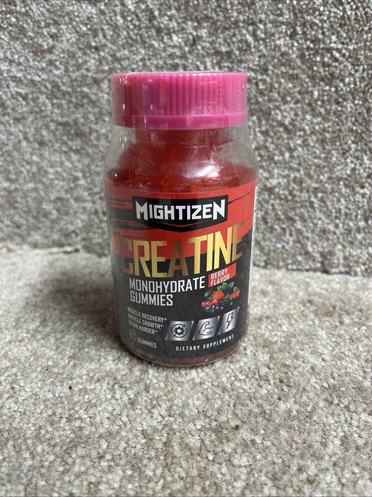 Mightizen Creatine Monohydrate Gummies Qty 60 Exp 6/27 Sealed