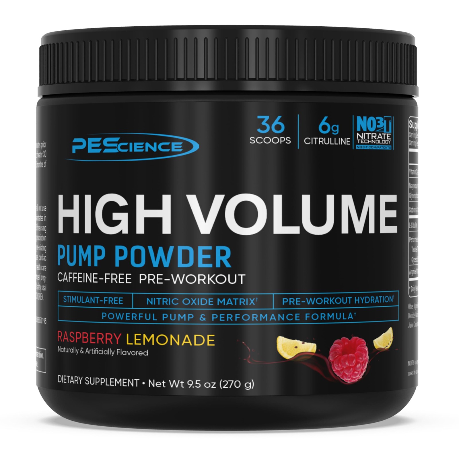 Caffeine Free Pre Workout Raspberry Lemonade Nutritional Supplement 8.9 Ounce