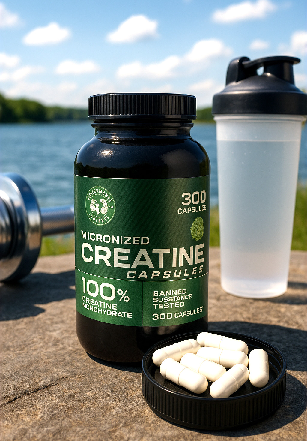Creatine Monohydrate Capsules – Muscle Growth & Energy Boost – 100% Pure