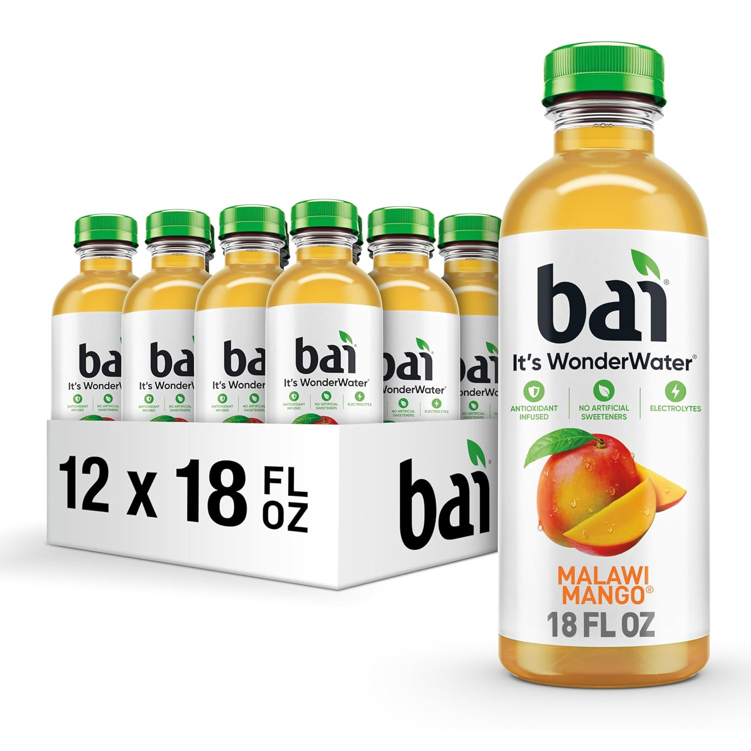 Antioxidant Infused Water Beverage, Malawi Mango, with Vitamin C and No Artifici