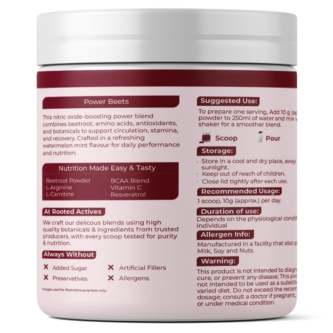 Beetroot Powder with BCAA L-Arginine L-Carnitine & Resveratrol Superfoods Blend