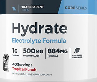 Hydrate Electrolyte Blend – Tropical Punch (0.69 Lbs./ 40 Servings)