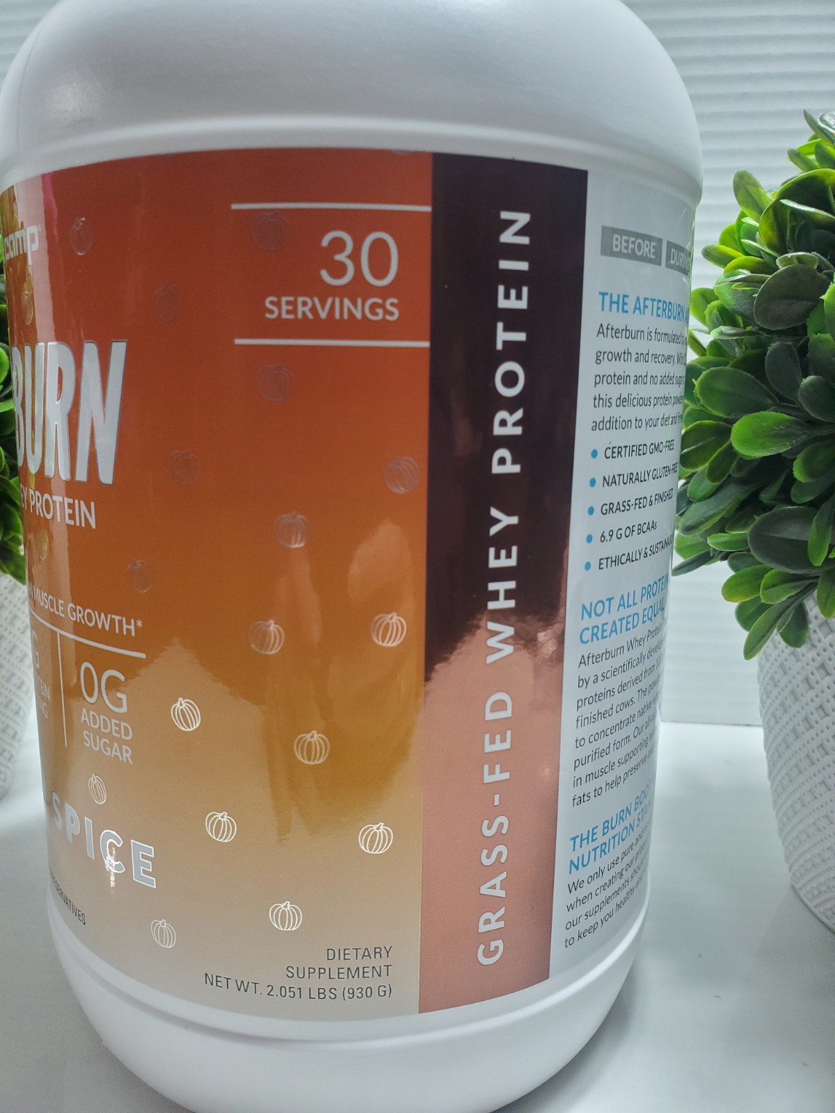 Burn Boot Camp Afterburn Whey Protein Powder Pumpkin Spice 30 Servings Exp 8/25