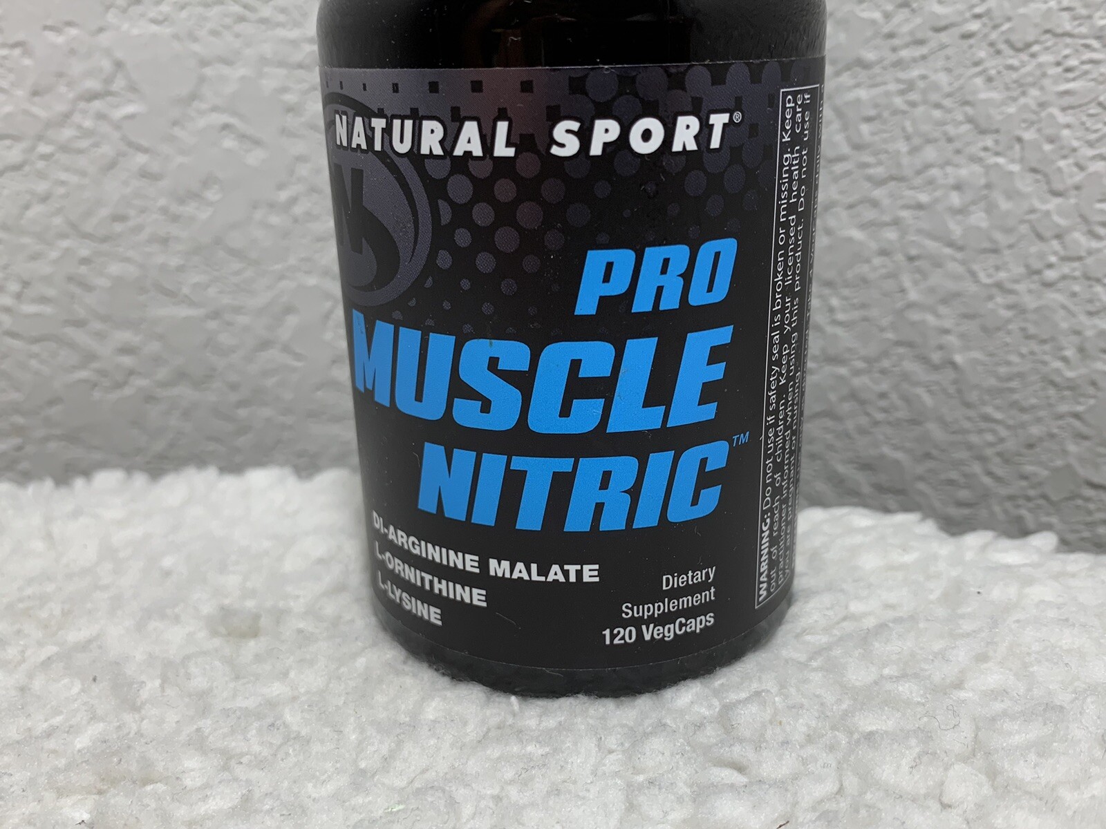 Natural Sport Pro Muscle Nitric 120 Capsules Nitric Oxide Formula VegCaps