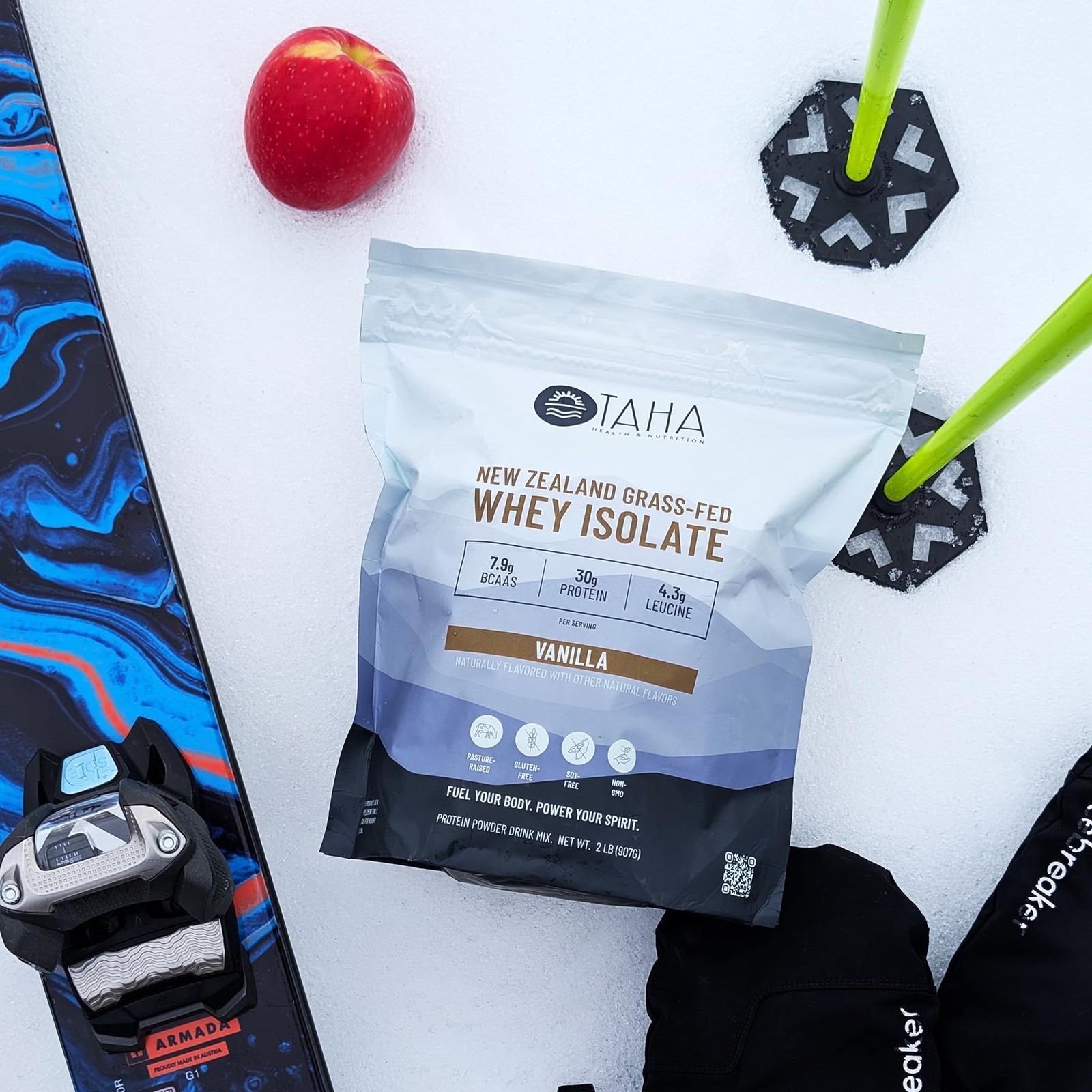Taha Health & Nutrition Vanilla Whey Protein Isolate 2 Pound (Pack of 1)