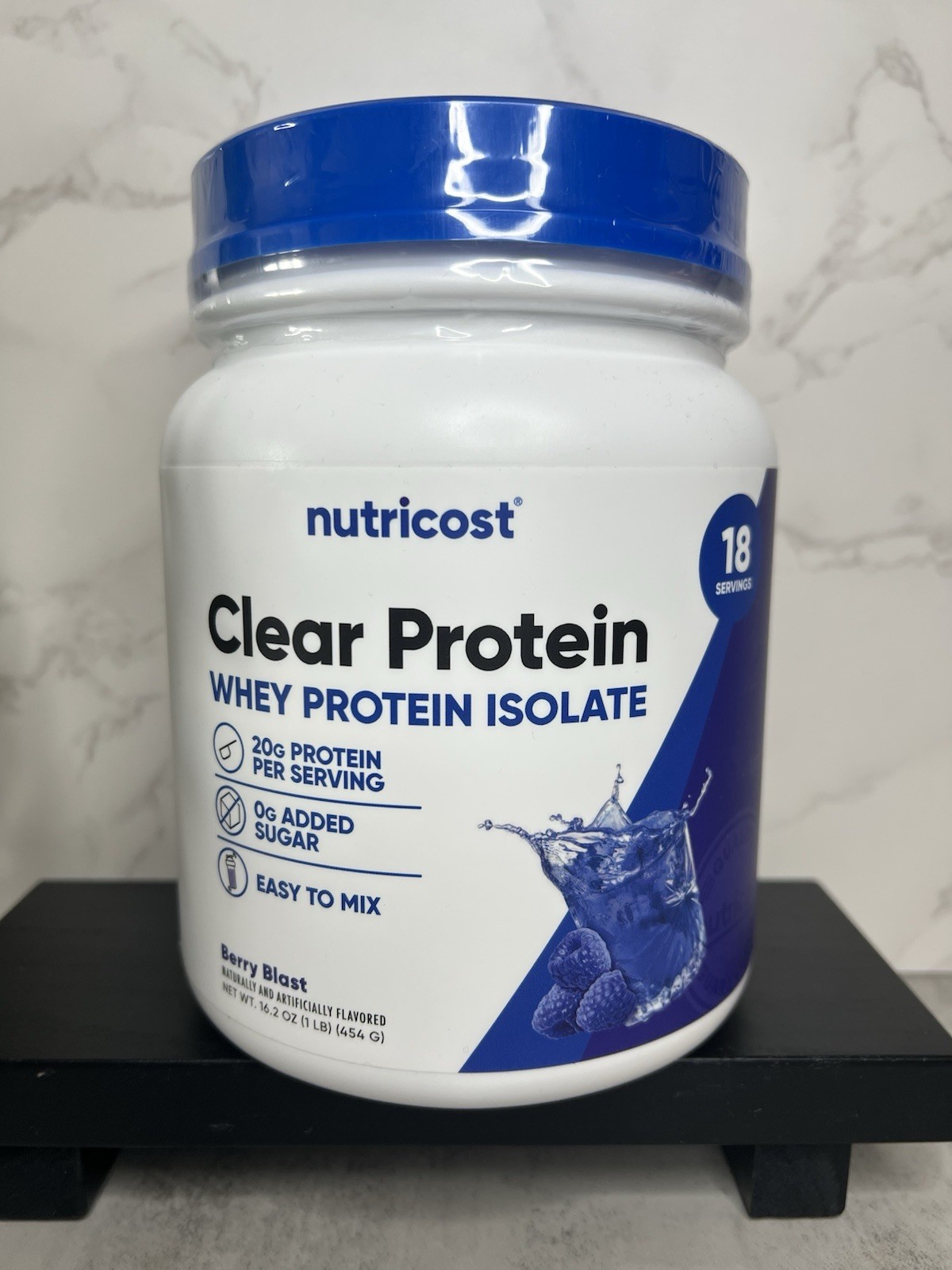 Nutricost Clear Whey Protein Isolate Powder Berry Blast 16.2oz Exp 02/29