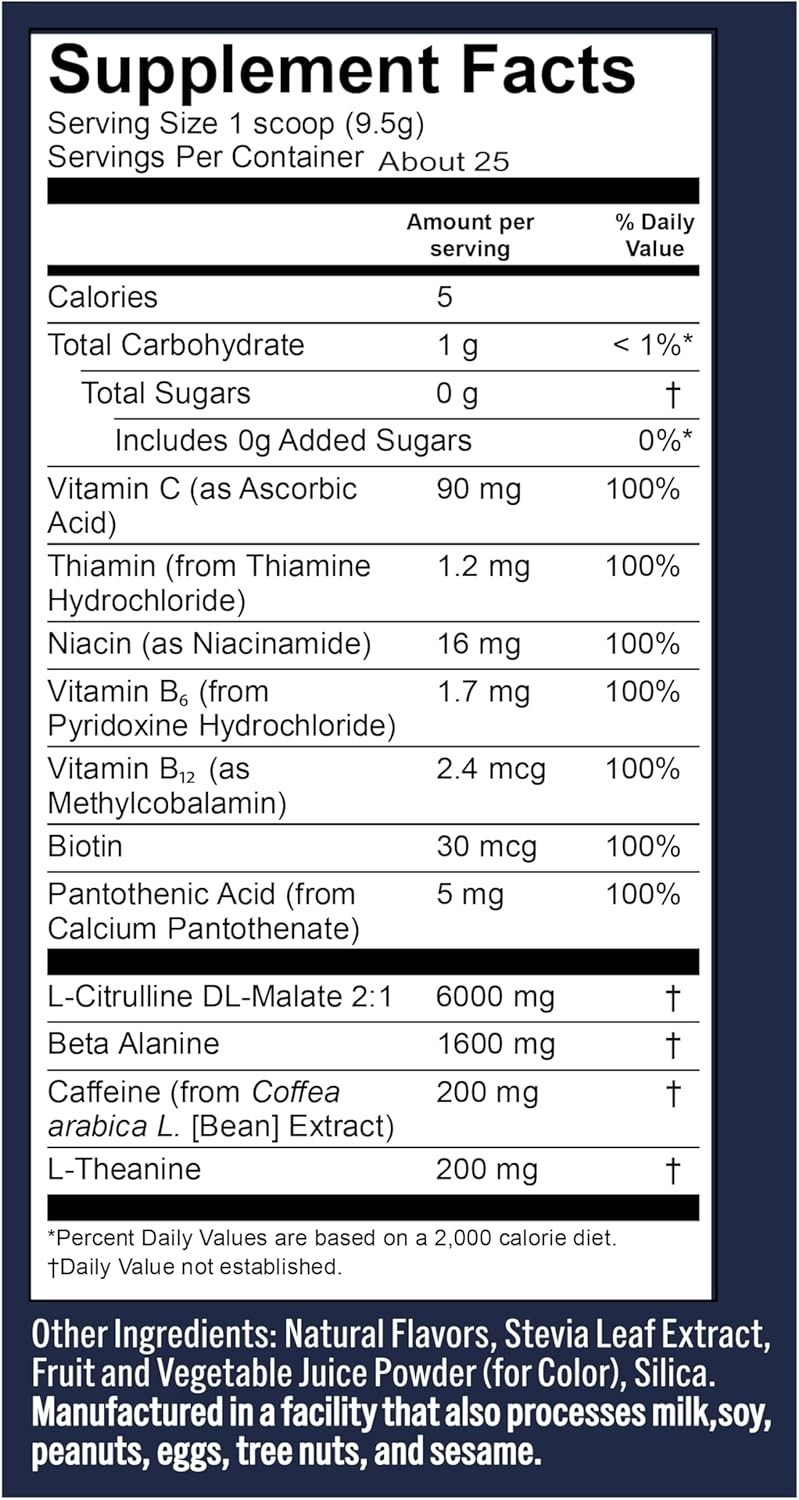 Pre-Workout Energy – Fruit Punch (25 Servings)