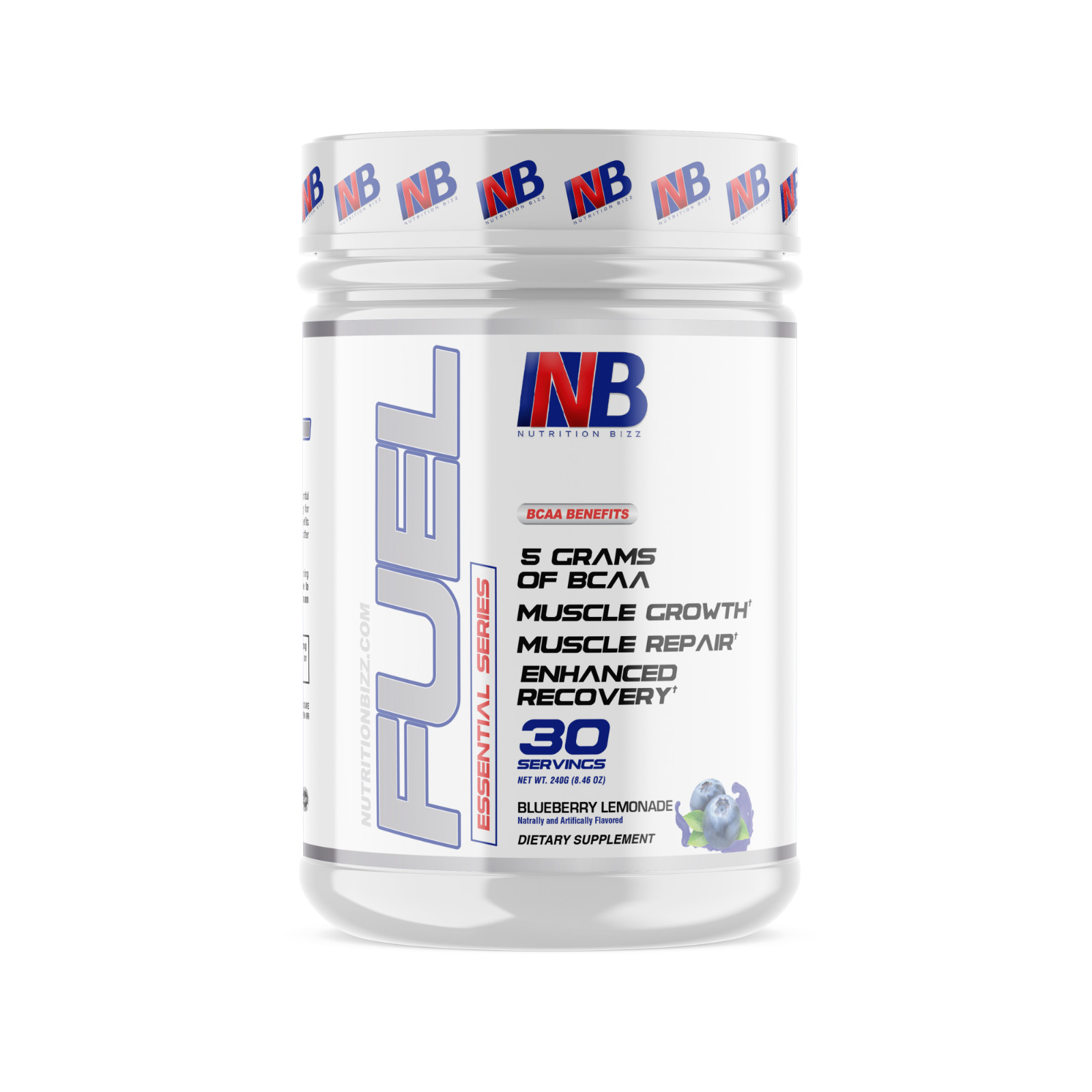 NutritionBizz Fuel 2:1:1 BCAA Powder Post Workout 30 Servng Free Ship 12 FLAVORS